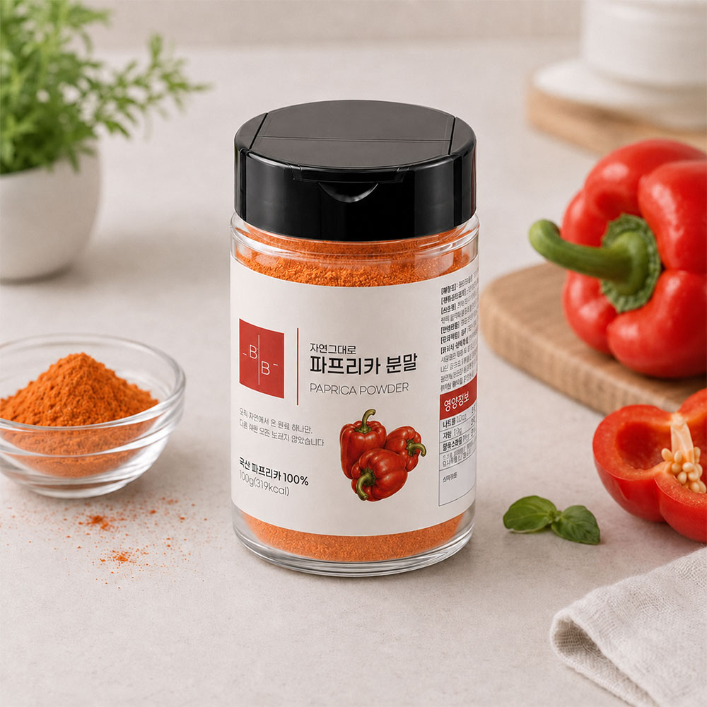 비오바이 국산 파프리카분말 100g 1통 천연조미료 파프리카가루 시즈닝 바비큐