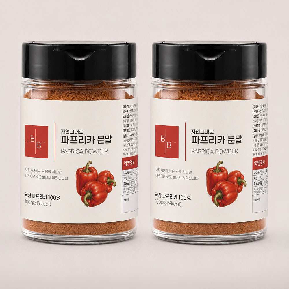 비오바이 국산 파프리카분말 100g 1통 천연조미료 파프리카가루 시즈닝 바비큐