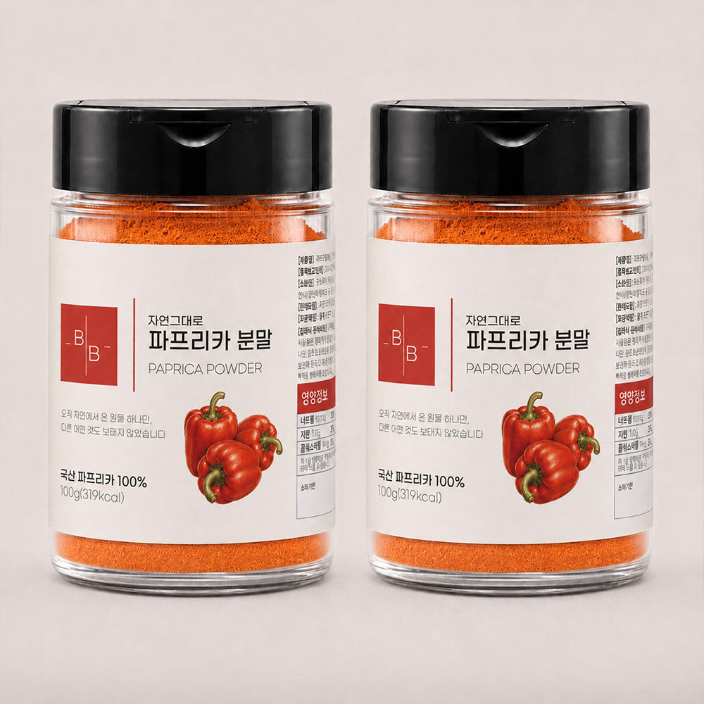 비오바이 국산 파프리카분말 100g 1통 천연조미료 파프리카가루 시즈닝 바비큐