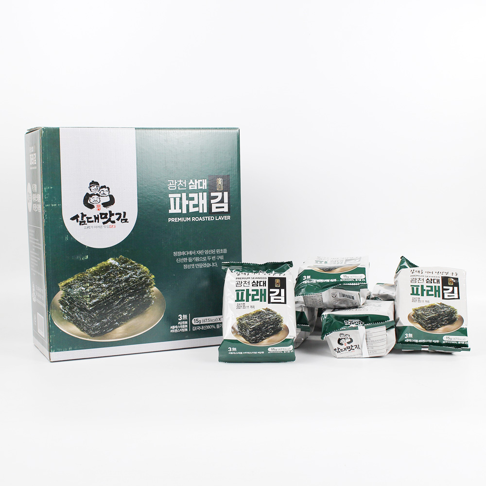 광천 삼대 파래 식탁김 225g (15gx15ea)