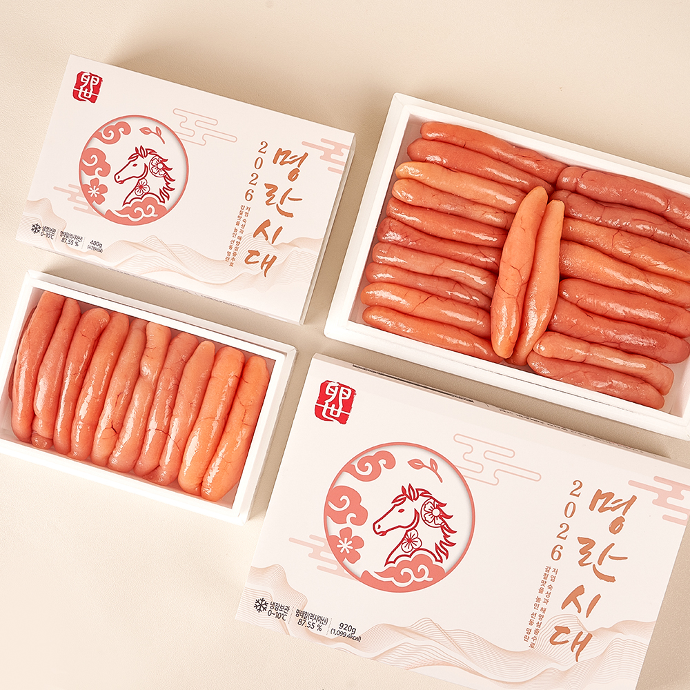 명란시대 짜지않고 맛있는 명품 선동명란 명란젓 선물세트 400g / 920g