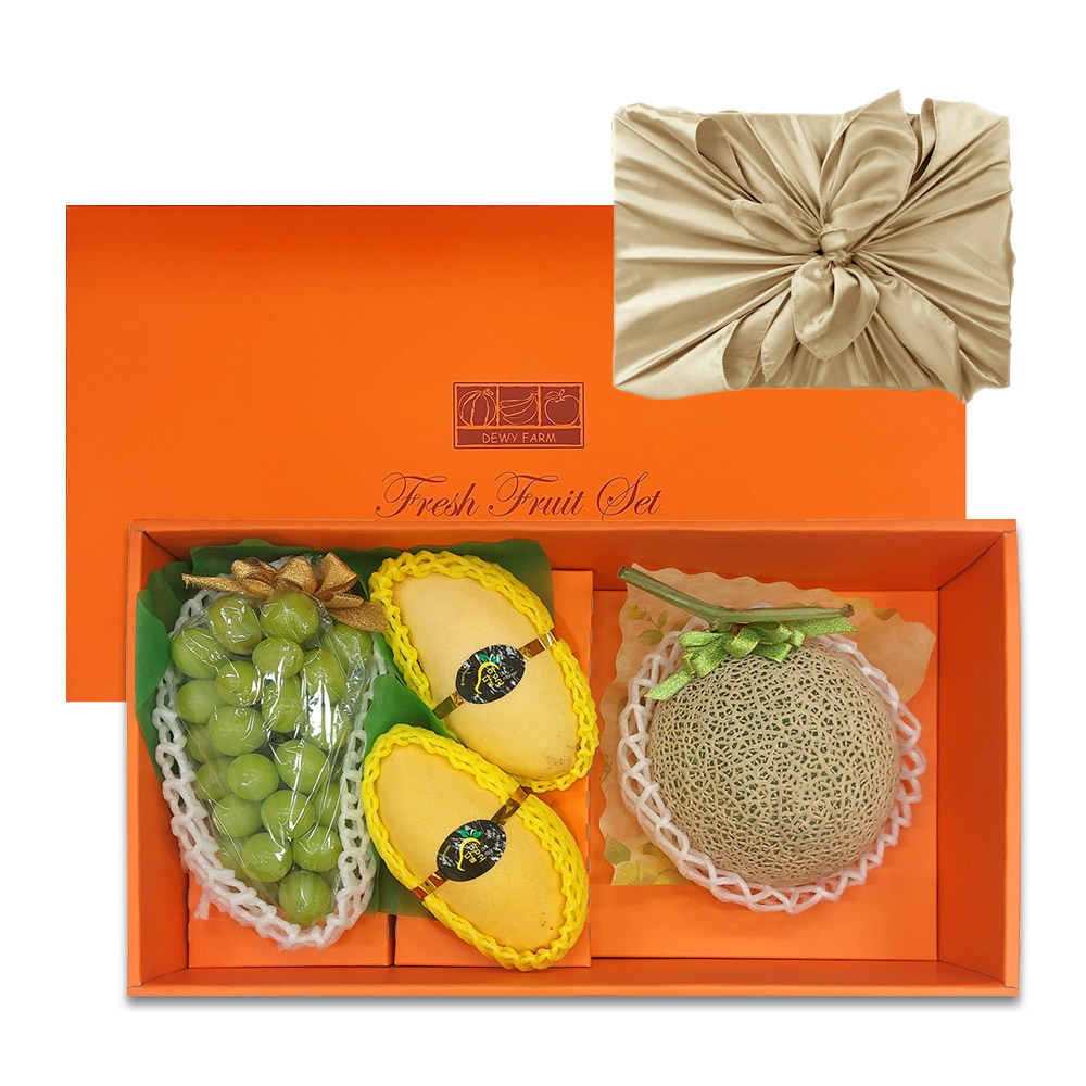 혼합선물세트(샤인머스켓1+머스크메론1+옐로망고2입 2.9Kg/BOX) 대표이미지 섬네일