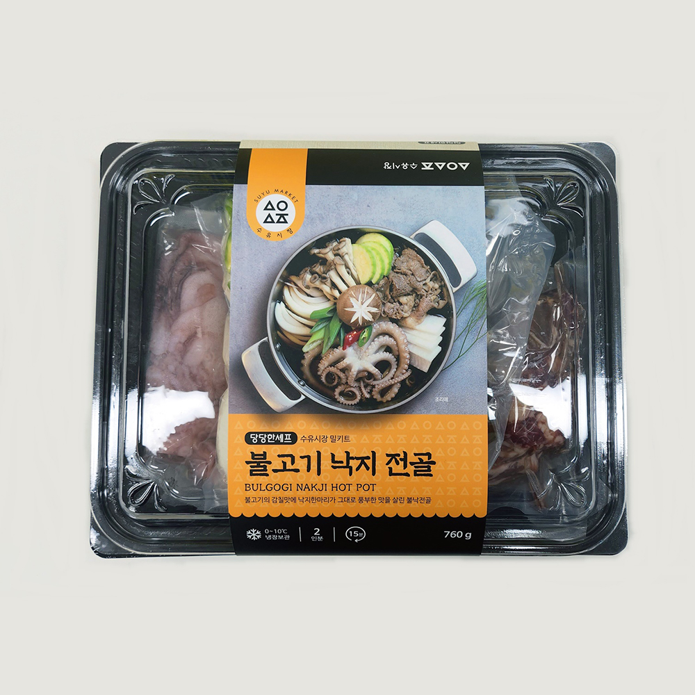 [당당한셰프] 15분조리 밀키트 불고기낙지전골(3~4인분) 990g