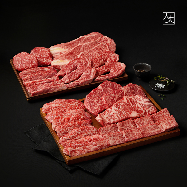 1++등급 한우 구이 8종 모둠 투뿔 서초하누 선물세트 1.55kg 대표이미지 섬네일