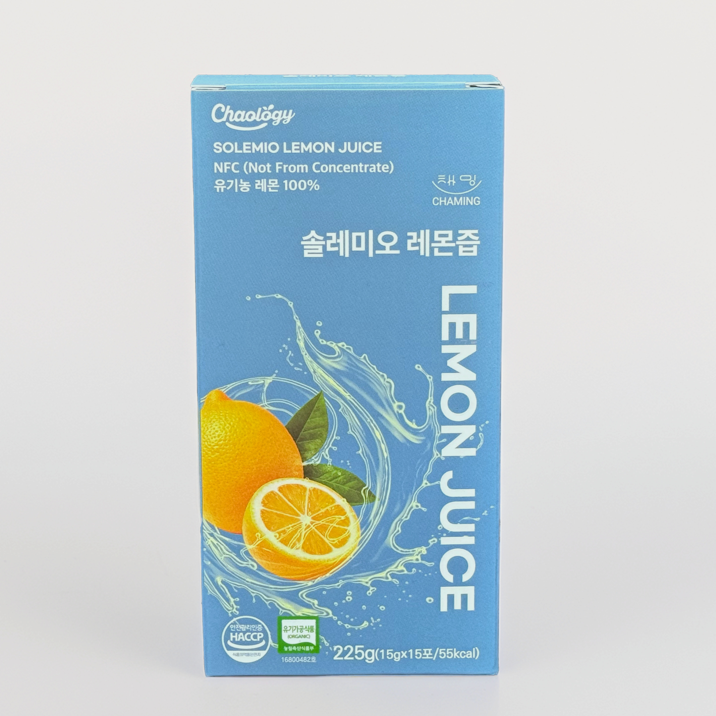 채밍 솔레미오 레몬즙 15g × 15포 3입세트  [100% 스페인 레몬 NFC 착즙 레몬주스]