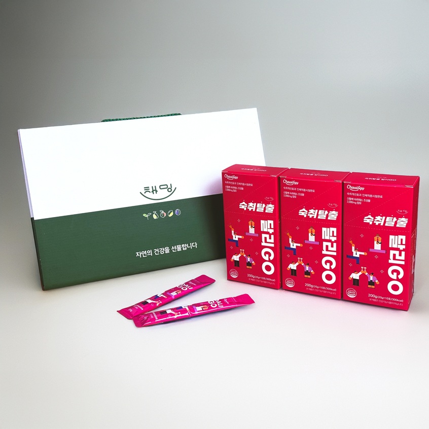 채밍 숙취해소 젤리스틱 숙취탈출 달리GO 산돌배발효액 10포 3입세트 대표이미지 섬네일