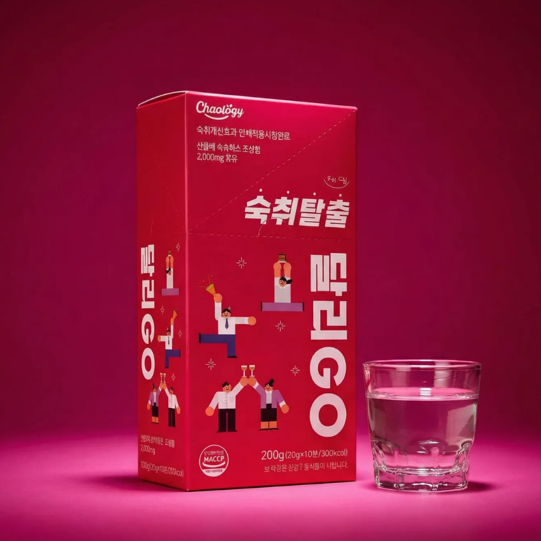채밍 숙취해소 젤리스틱 숙취탈출 달리GO 산돌배발효액 10포 2입세트