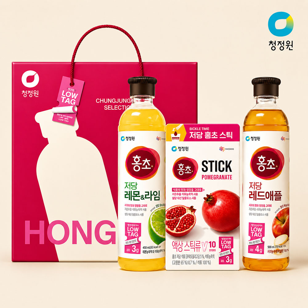 청정원 저당 홍초 명절 선물세트 (쇼핑백포함) 대표이미지 섬네일