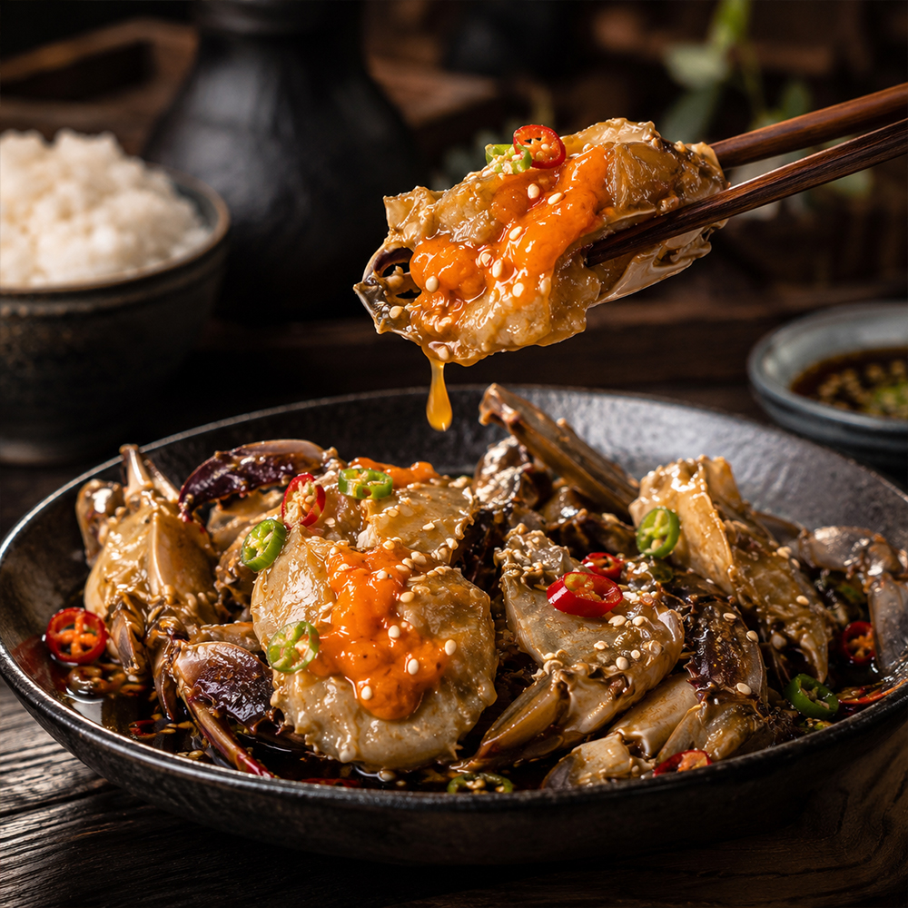 해랑재 한방 삼점 암꽃게장 2kg(7미) x 1통/2통/3통