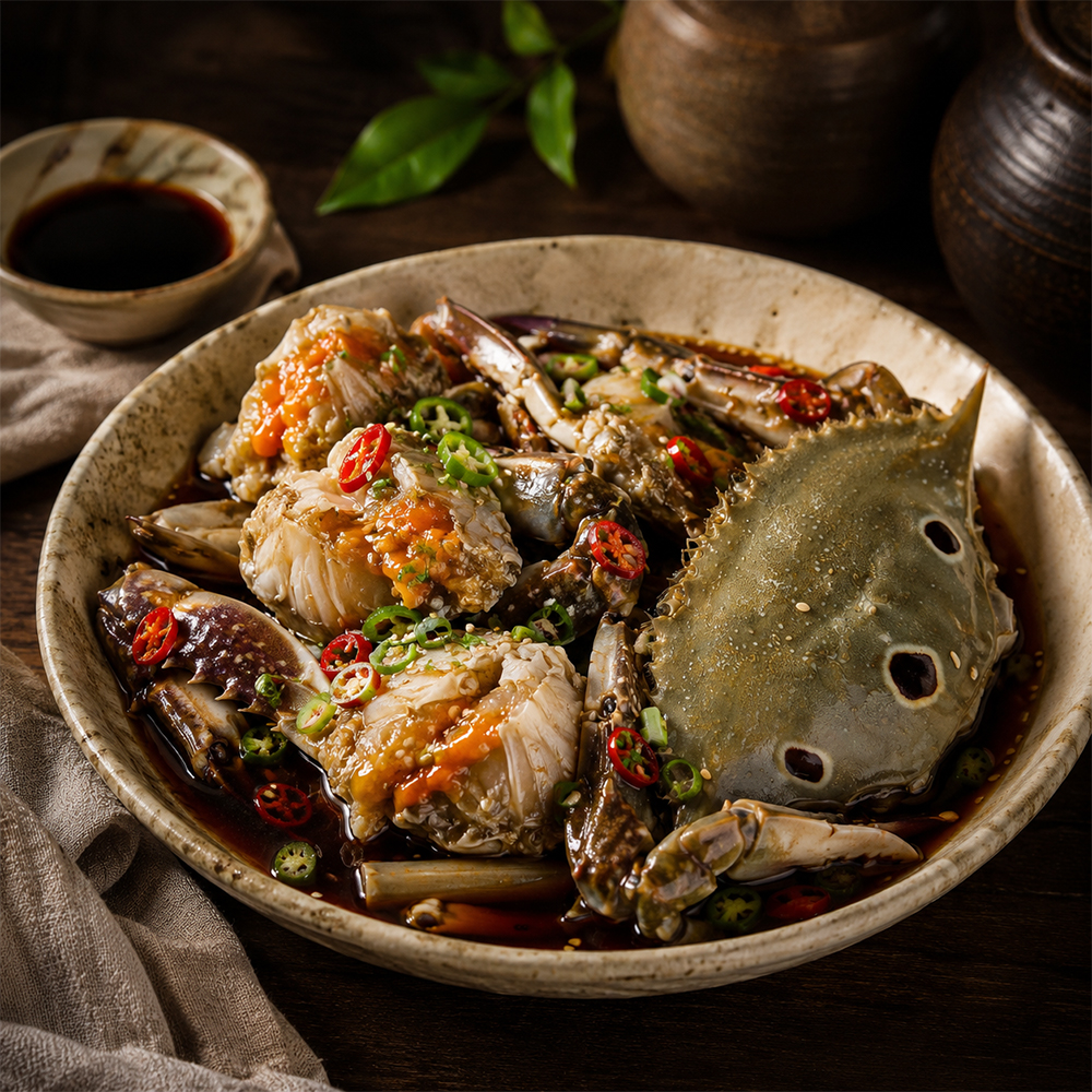해랑재 한방 삼점 암꽃게장 2kg(7미) x 1통/2통/3통
