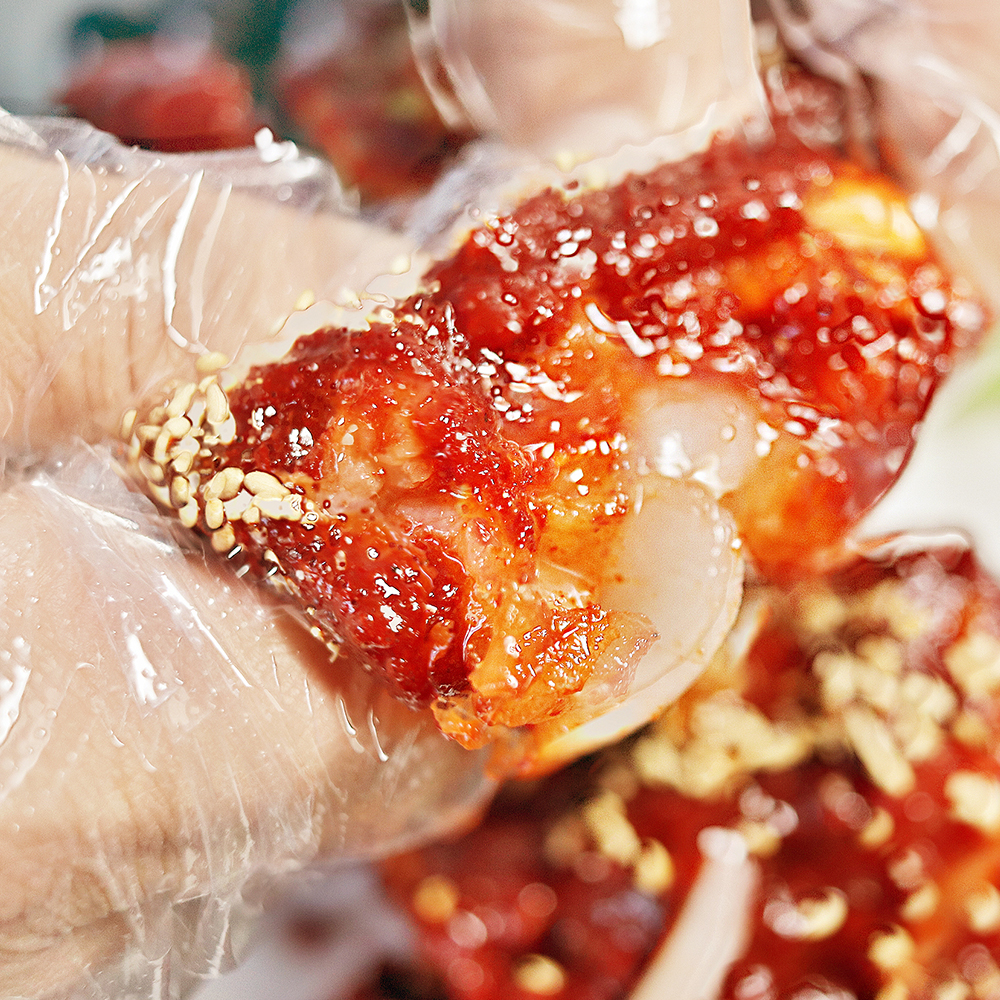 해랑재 연평도 절단 양념 꽃게장 1kg x 1통/2통