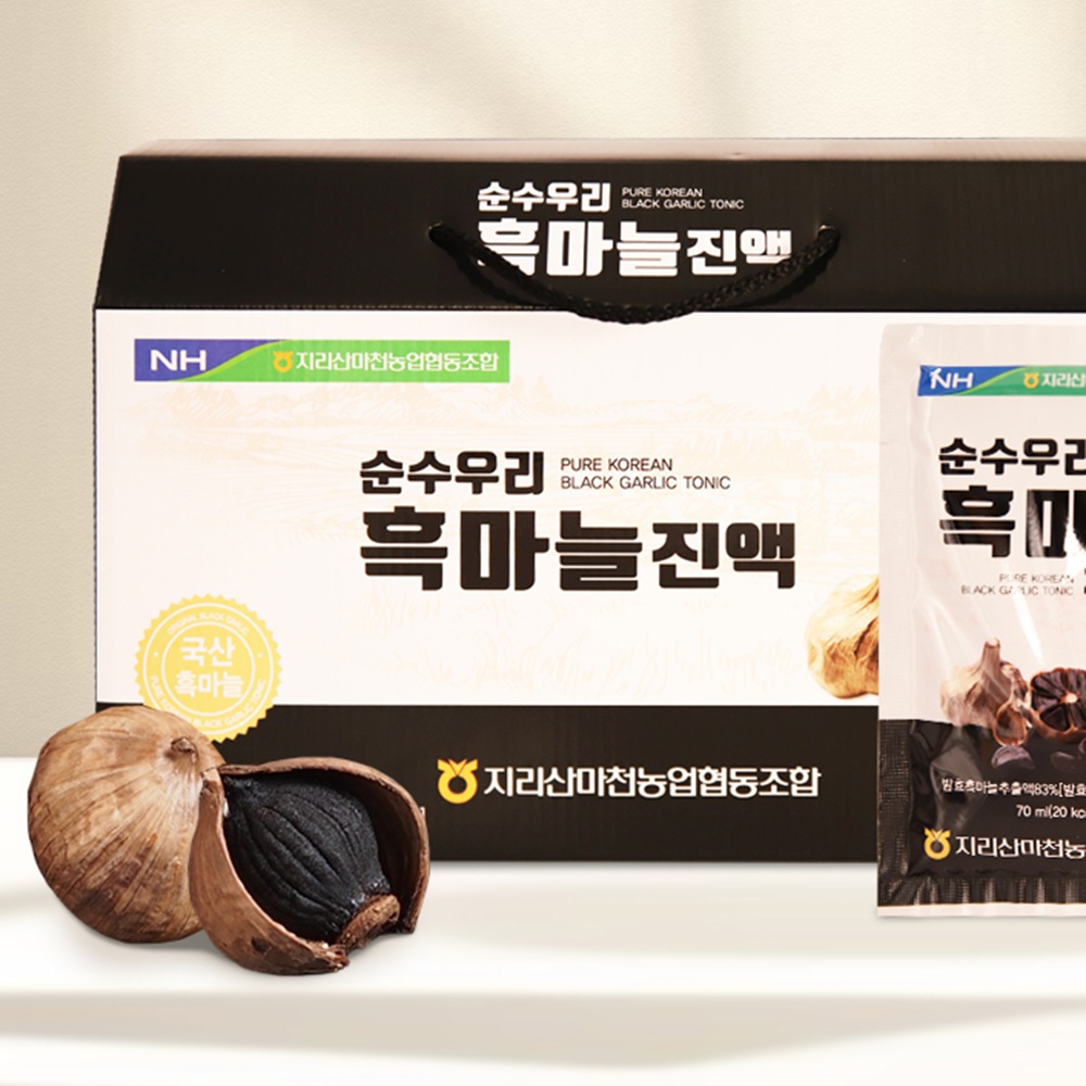 지리산마천농협 순수우리 흑마늘진액(70ml x 30포)