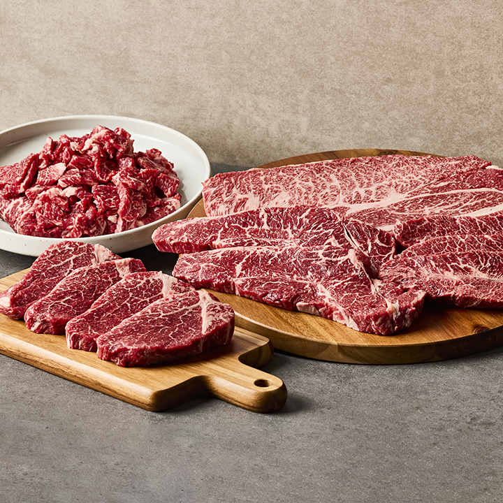 명절 선물용 투쁠 한우 선물세트 고급 1등급 소고기 600g~1kg 추석선물 대표이미지 섬네일