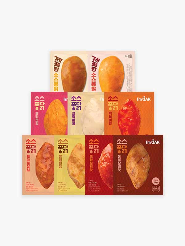 아임닭 촉촉한 소스퐁닭 9종 (100g×9팩)