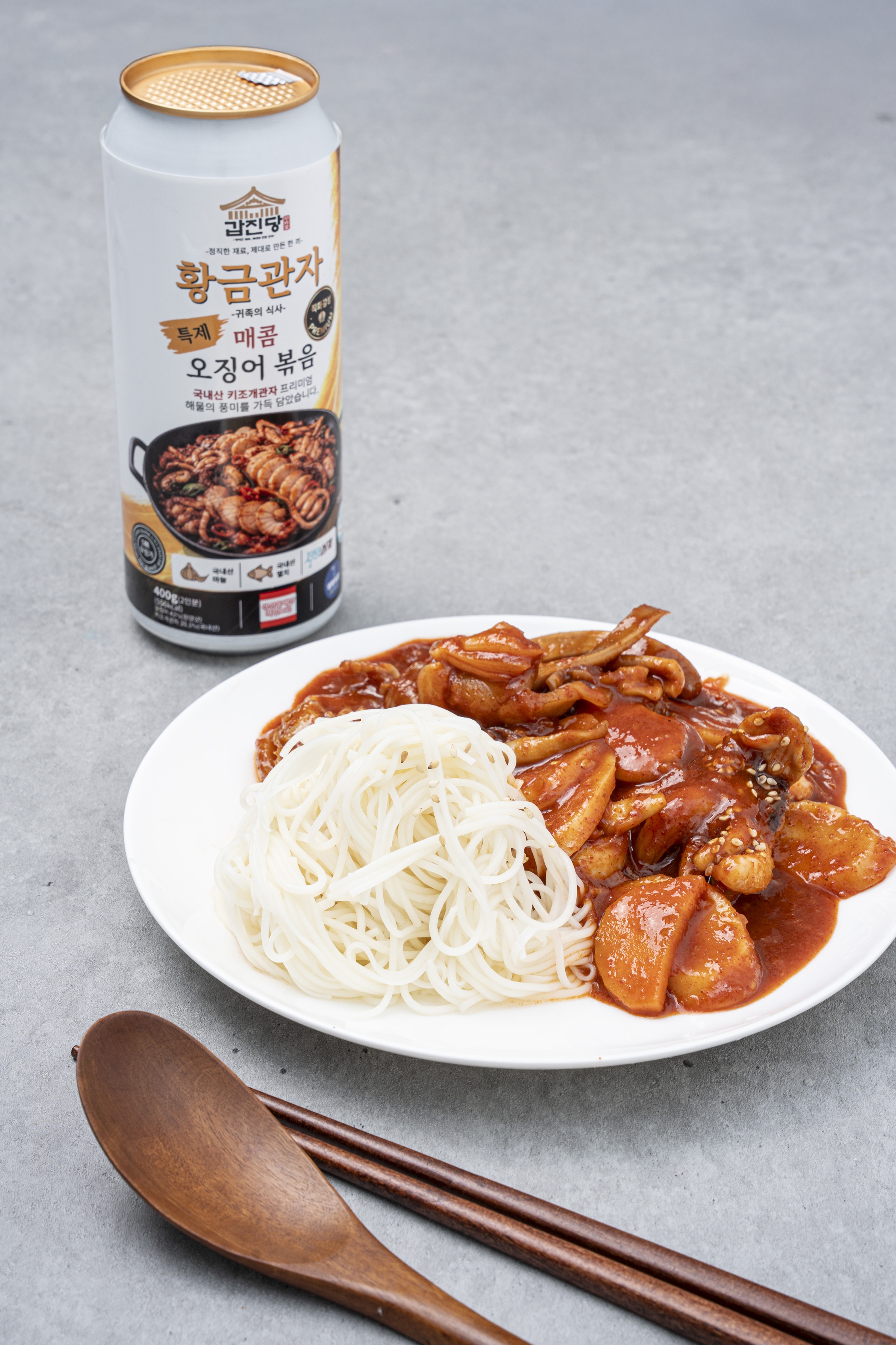 제대로 만든 한끼! 갑진당 황금관자 매콤 오징어볶음 400g(2인분)
