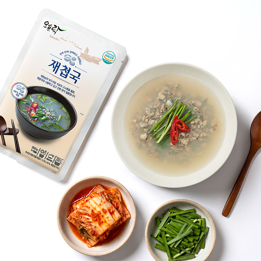 오호락 100% 국내산 하동 재첩국 500g * 6팩 대표이미지 섬네일