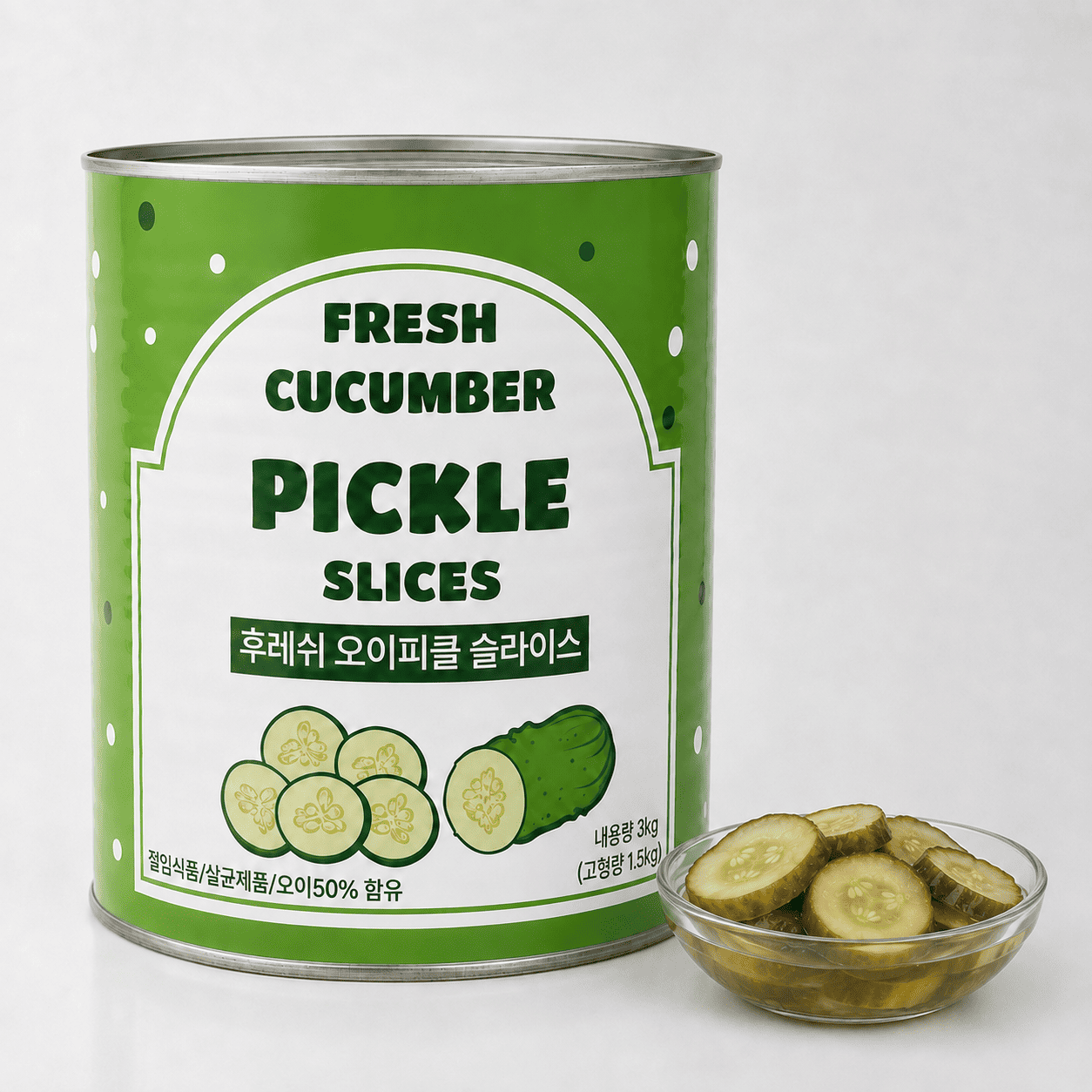 후레쉬 오이피클 슬라이스 3kg 대표이미지 섬네일