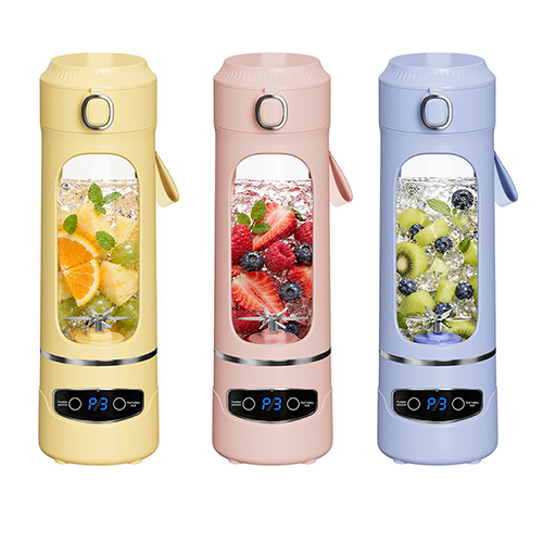 쿠팸-M5 충전식 휴대용 12중날 미니믹서기&텀블러 400ml 대표이미지 섬네일