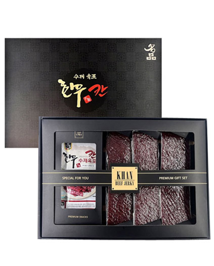 칸 수제 한우육포 선물세트/쇼핑백증정