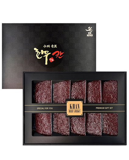 칸 수제 한우육포 선물세트/쇼핑백증정