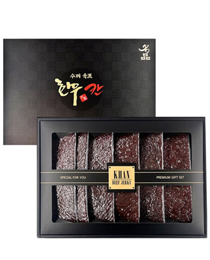 칸 수제 한우육포 선물세트/쇼핑백증정