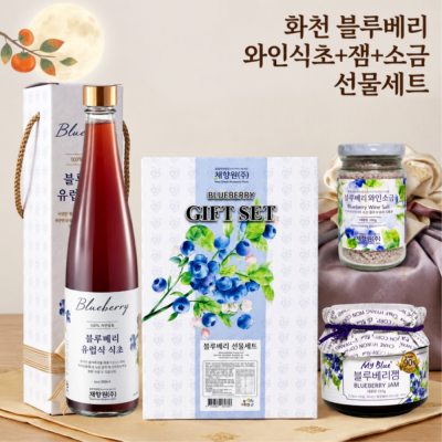 블루베리 와인식초·잼·와인소금 3종 선물세트 채향원 대표이미지 섬네일