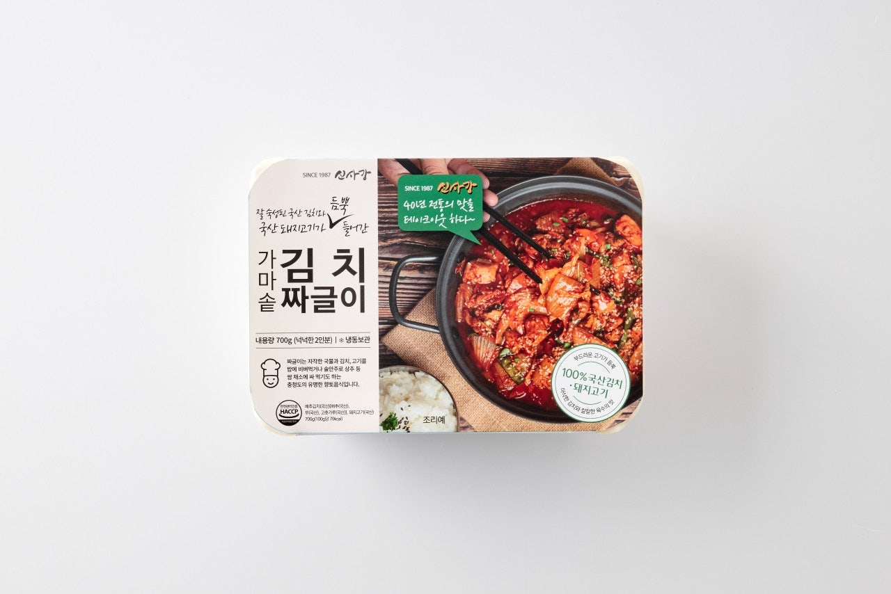 가마솥 고기 듬뿍 김치짜글이 (700g/넉넉한 2인분)