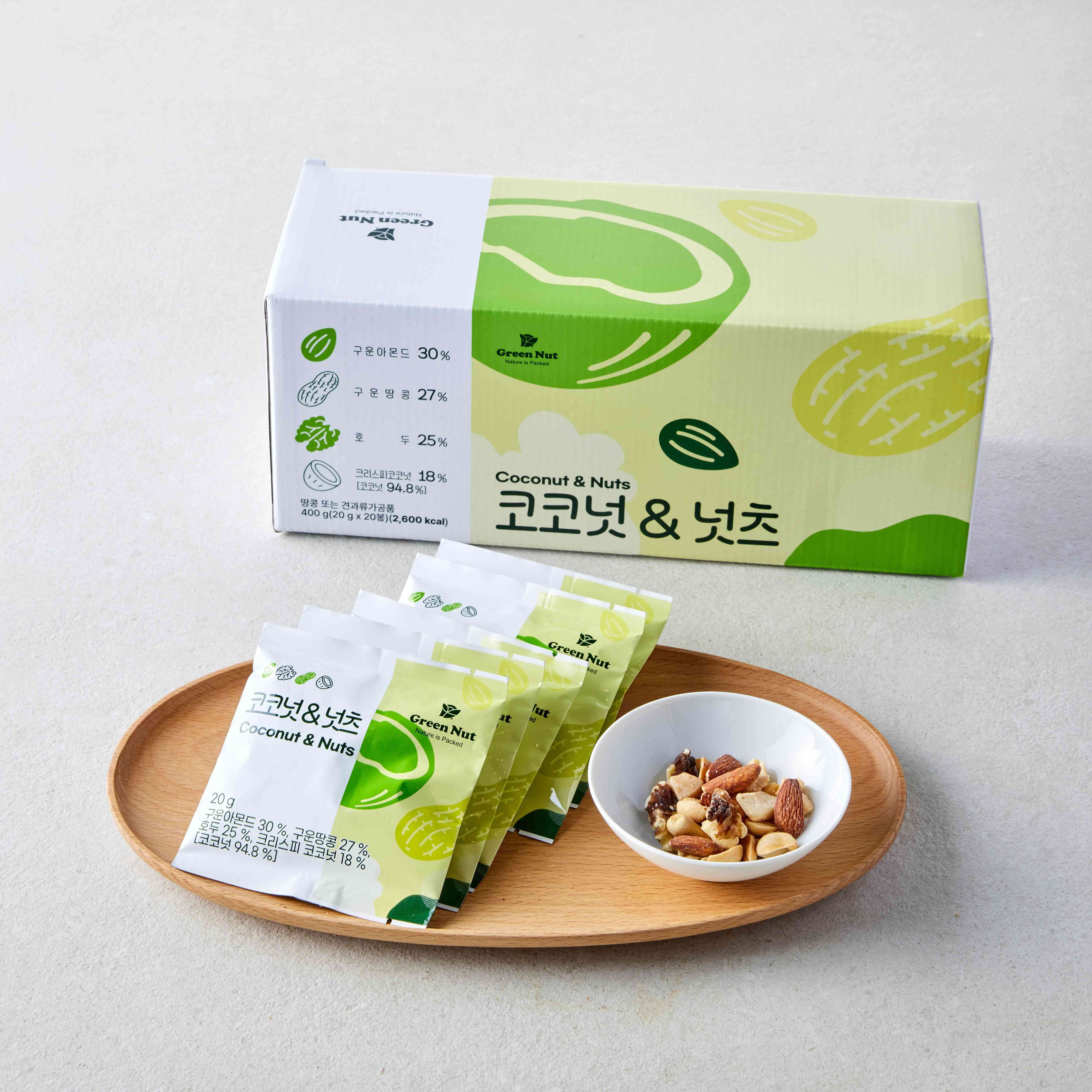 코코넛&넛츠 하루견과 (20gX20봉) 대표이미지 섬네일