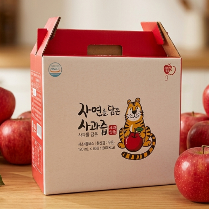 애플랩 자연을 담은 사과즙 120ml x 50포