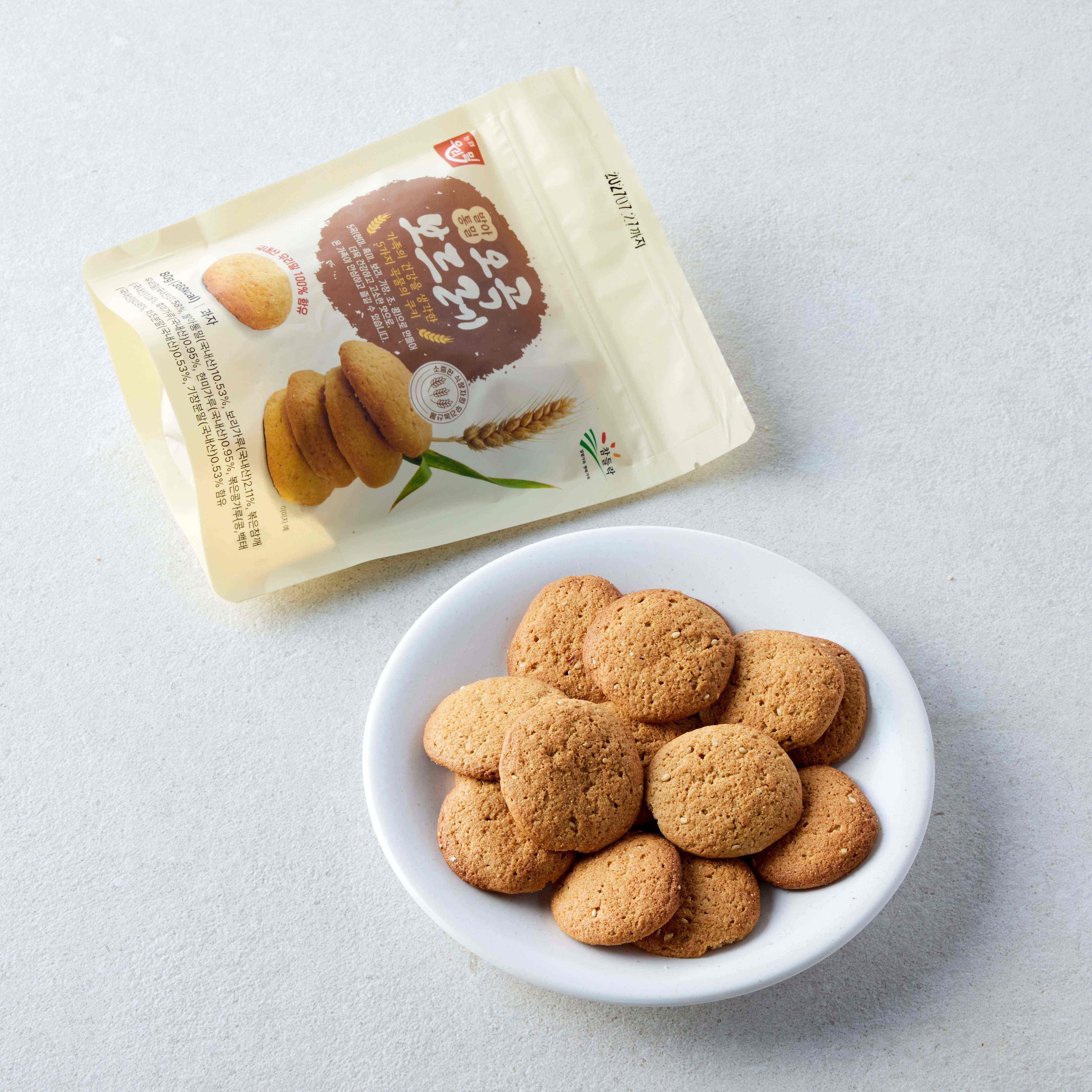 우리밀 발아통밀 오곡보드레(80g)