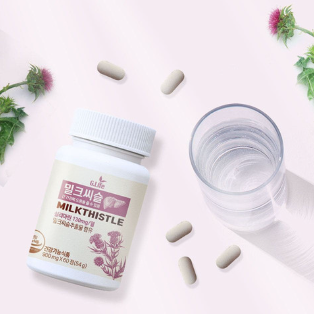 지라이프 밀크씨슬 실리마린 130mg 간 건강엔 밀크씨슬 (60정/2개월분)