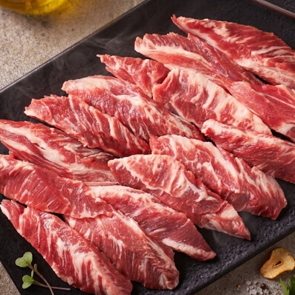 배터지는 소고기 모둠 1kg (소갈비살200g+안심살200g+업진살200g+척아이롤200g+우삼겹200g) 대표이미지 섬네일