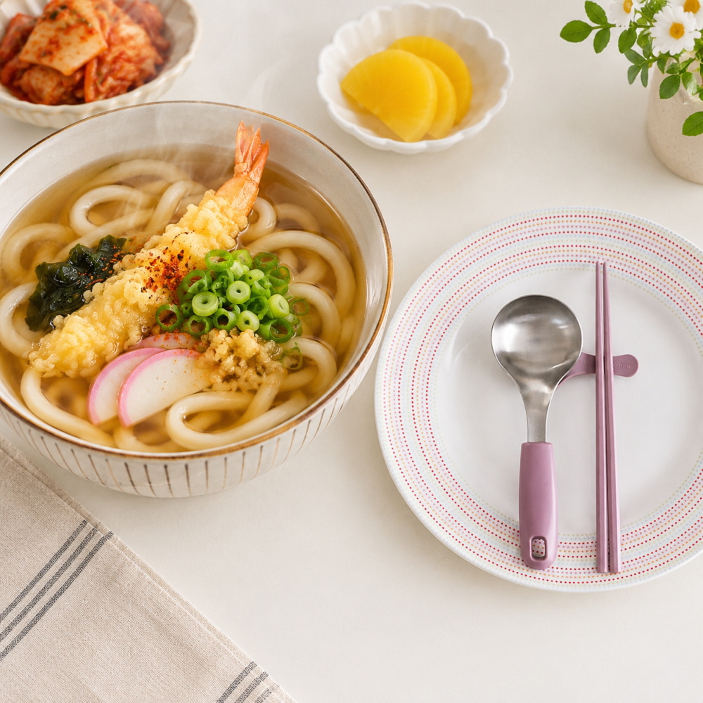 국물요리 왕수저세트 대왕 숟가락 젓가락 라면 우동 국밥 수저세트
