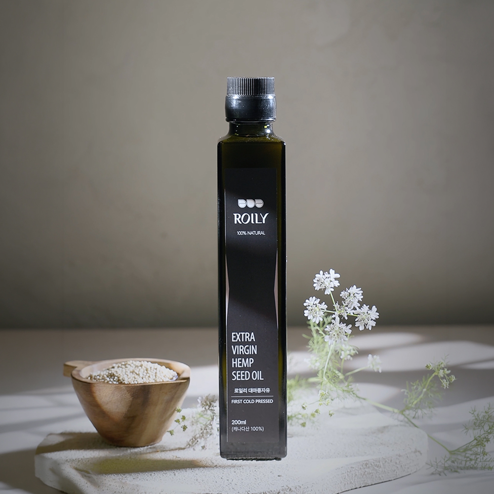 로일리 냉압착 대마종자유 햄프씨드유 200ml