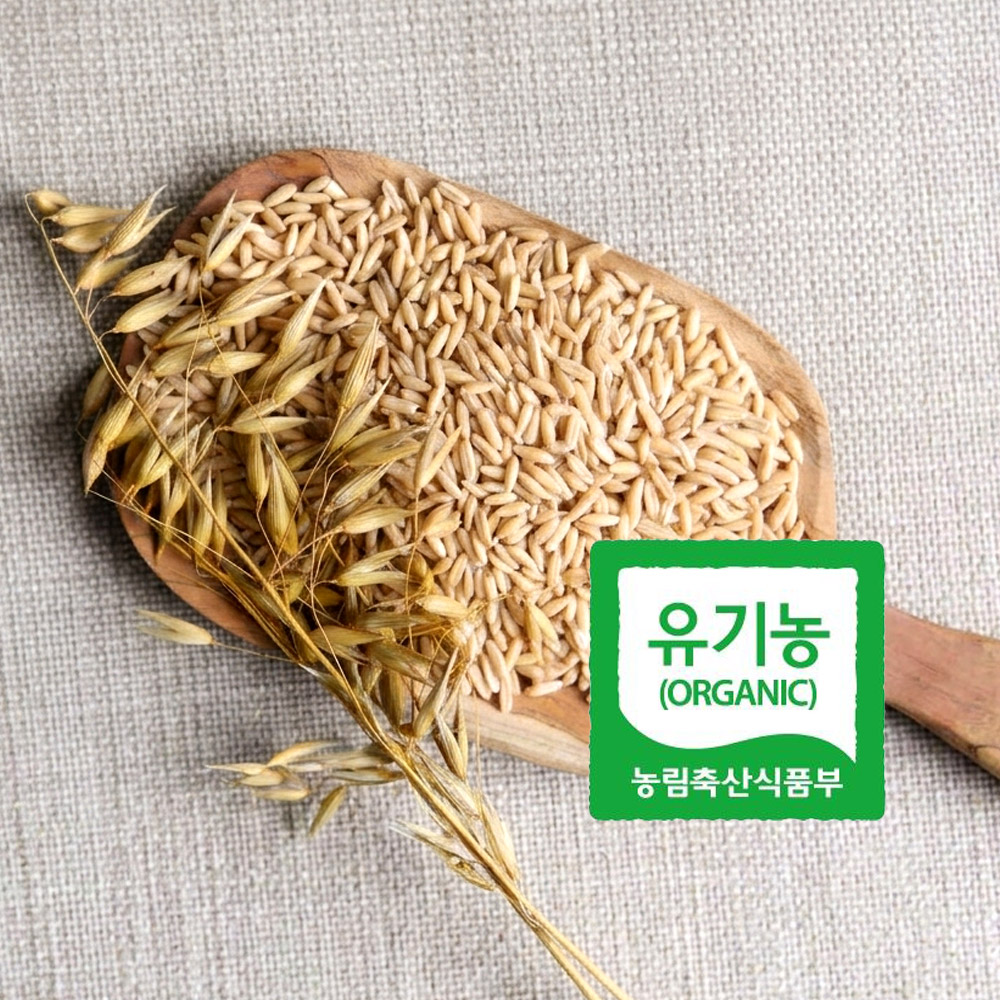 국내산 유기농 귀리 1kg 정성으로 키운 건강잡곡 친환경 대표이미지 섬네일
