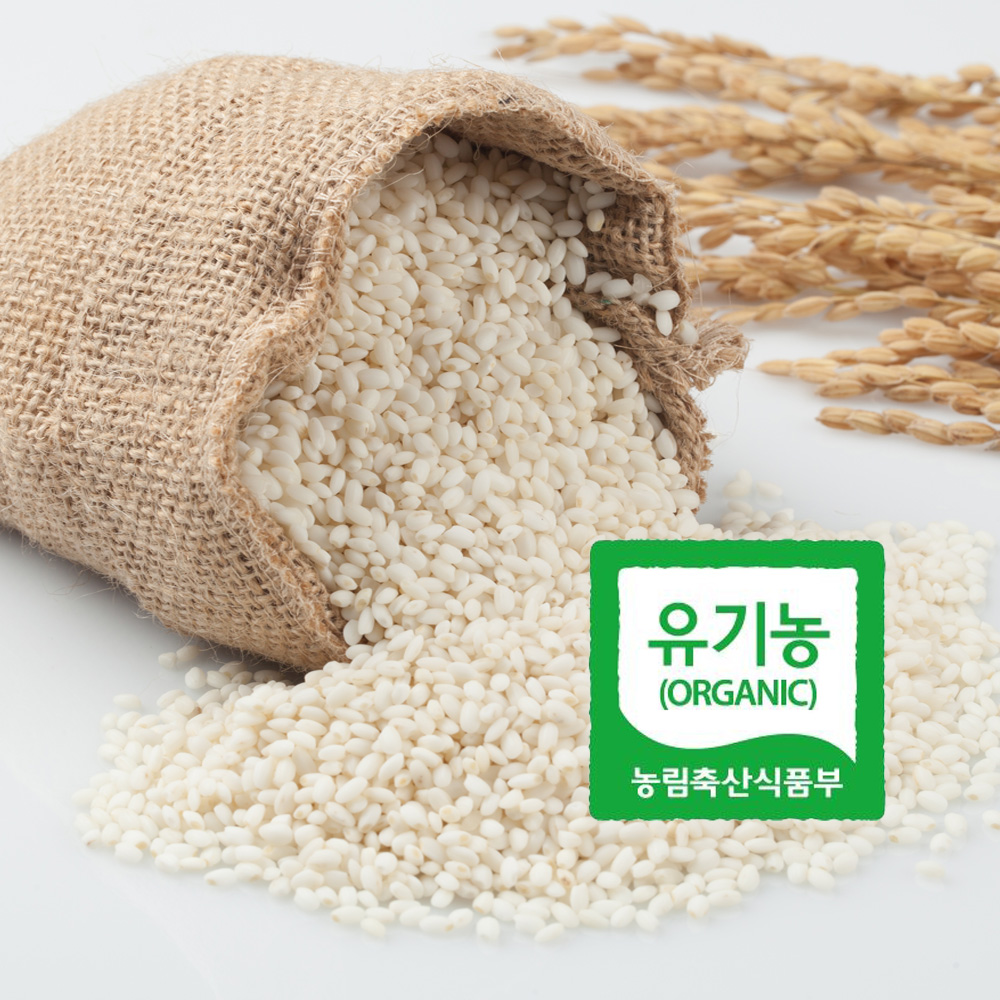 국내산 유기농 찹쌀 1kg 정성으로 키운 건강잡곡 친환경 대표이미지 섬네일