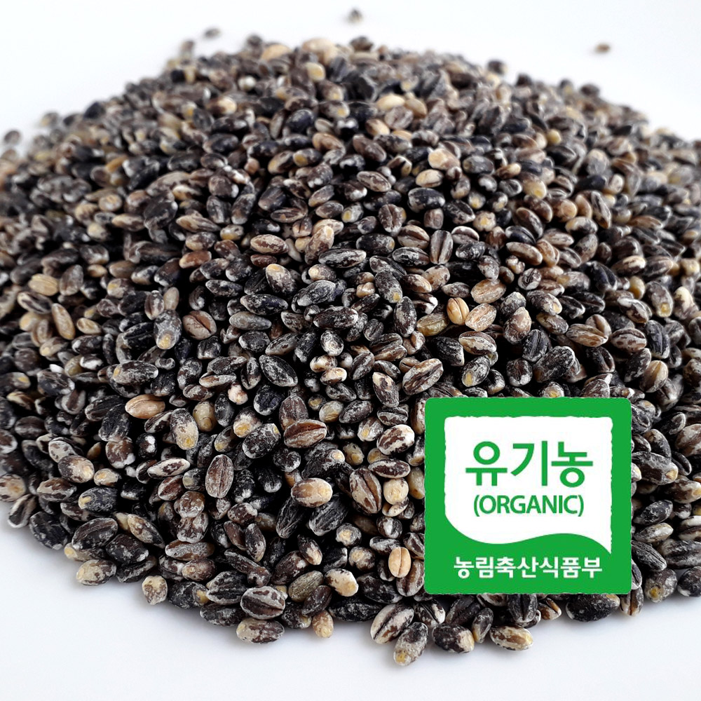 국내산 유기농 흑찰보리쌀 1kg 정성으로 키운 건강잡곡 친환경