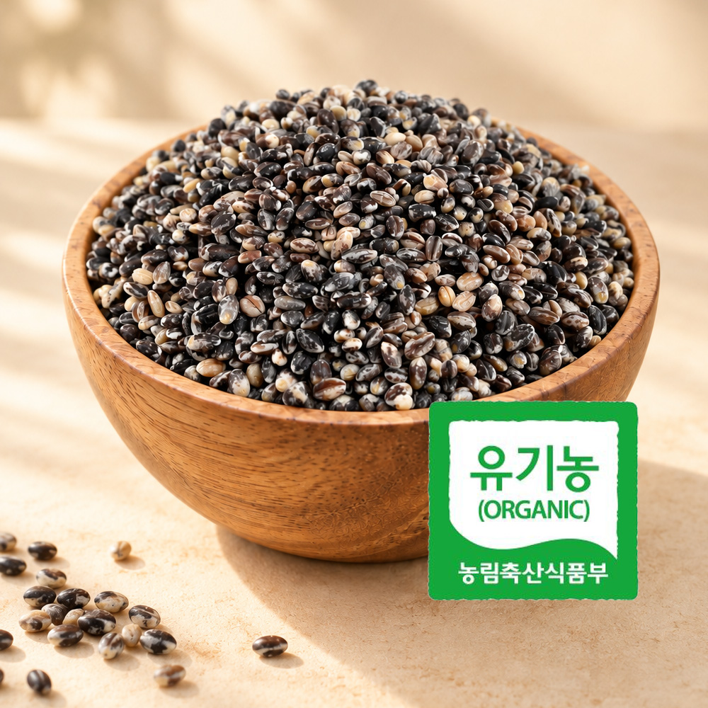 국내산 유기농 흑찰보리쌀 1kg 정성으로 키운 건강잡곡 친환경 대표이미지 섬네일