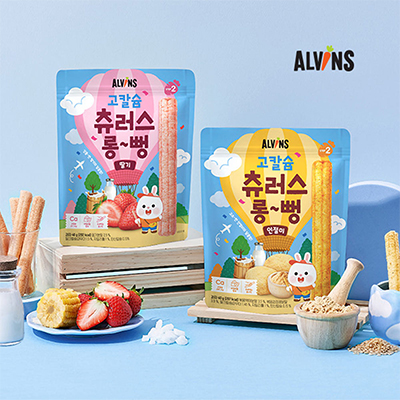 옐빈즈 고칼슘 츄러스 롱뻥 40g 대표이미지 섬네일