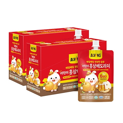 옐빈즈 매일매일 건강한습관 어린이 홍삼 배도라지 100ml 대표이미지 섬네일