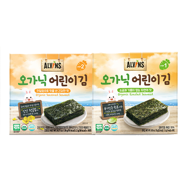 엘빈즈 유기농 어린이김 건강한맛/자연의맛