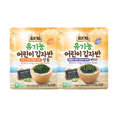 엘빈즈 유기농 어린이 김자반 21g 해물맛/채소맛 대표이미지 섬네일