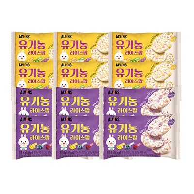 옐빈즈 유기농 라이스팝 혼합맛 15g 대표이미지 섬네일