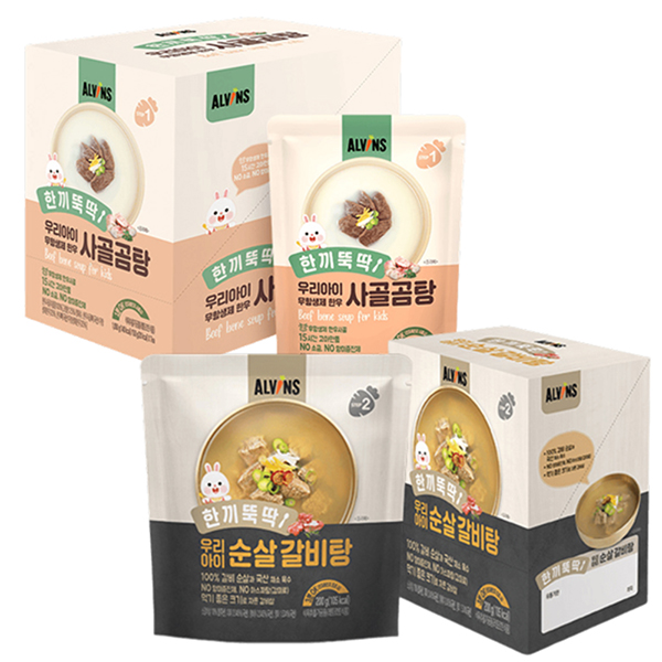 엘빈즈 한끼뚝딱 우리아이 순살 갈비탕 200g