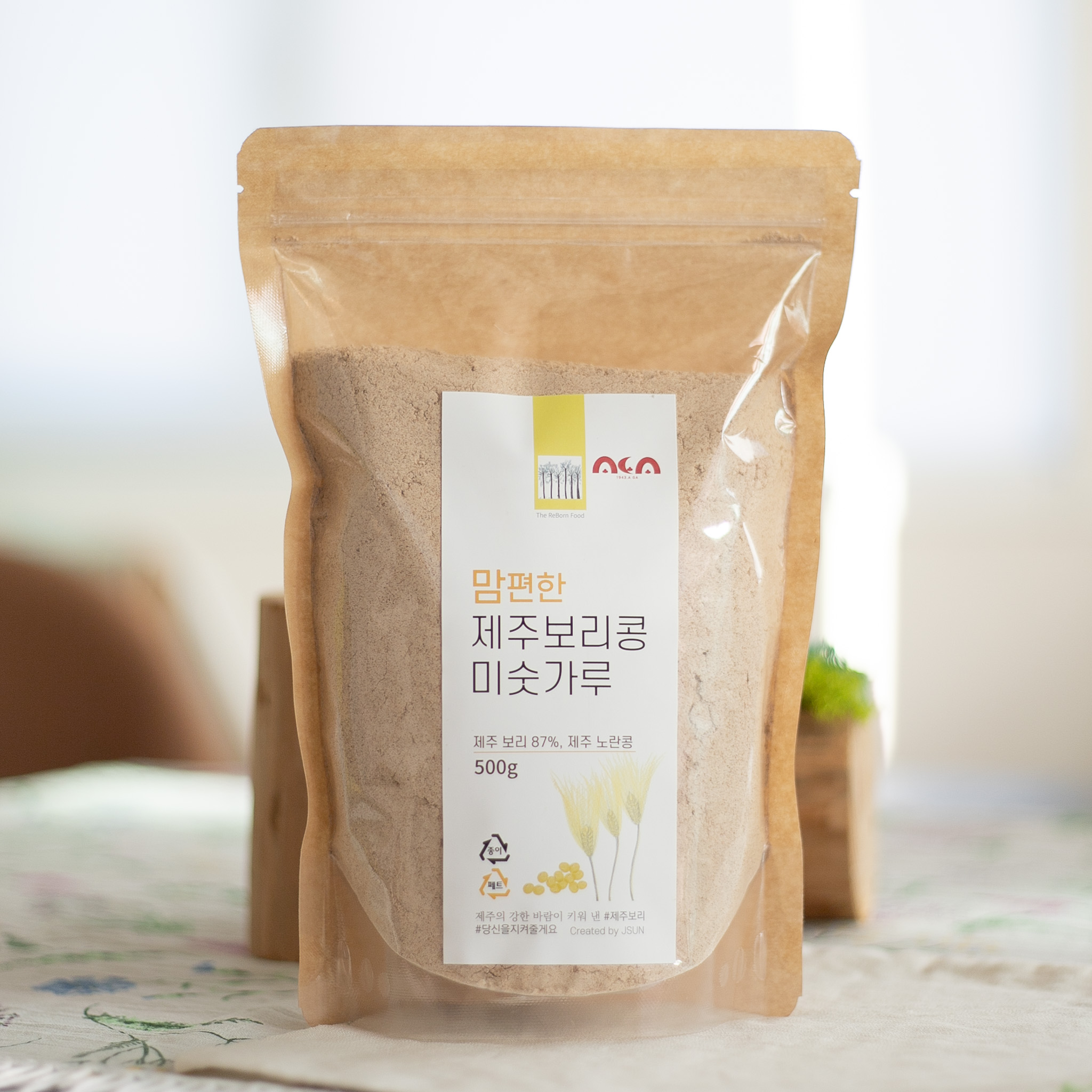유기농 맘편한 제주보리콩 미숫가루 500g