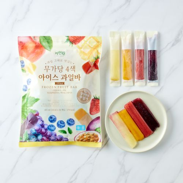 무가당 4색 아이스 과일바(18ml x 24입)