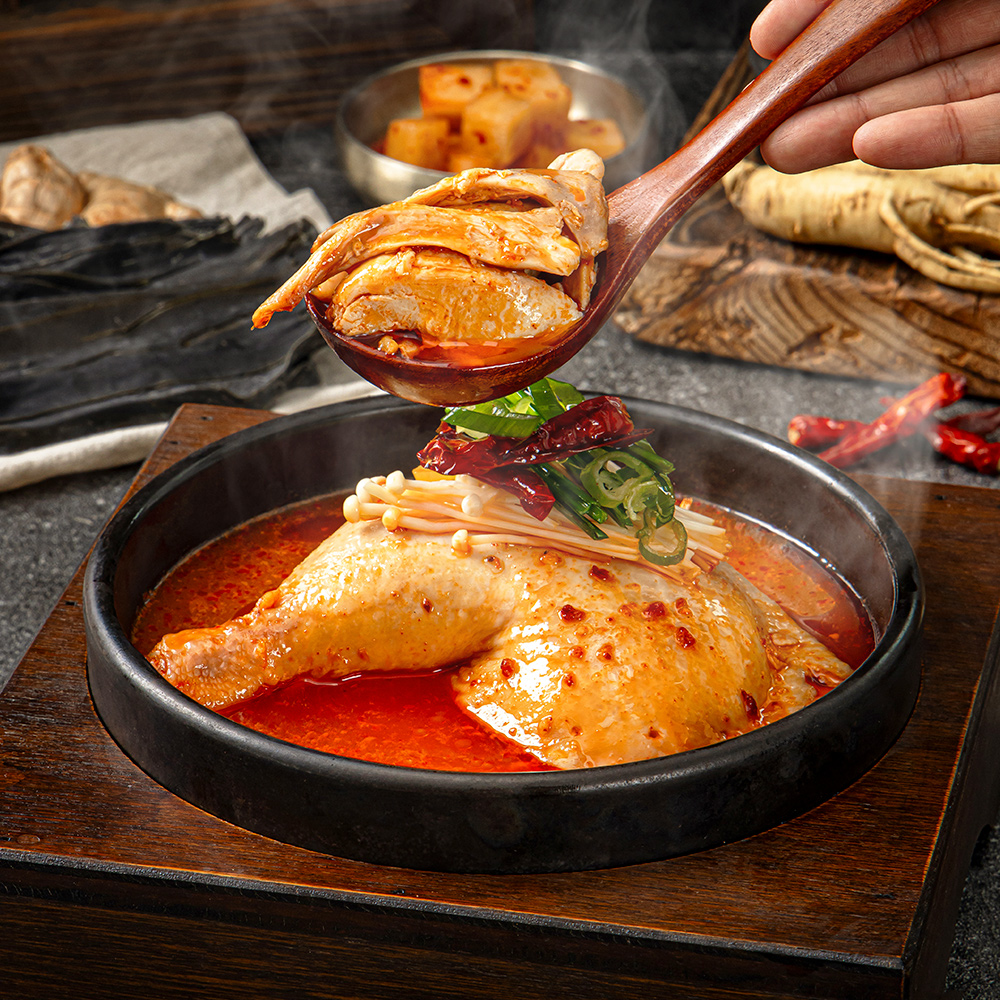 얼큰 대왕 닭다리 곰탕 800g 매콤 닭곰탕 닭한마리 삼계탕 백년가게 일월정