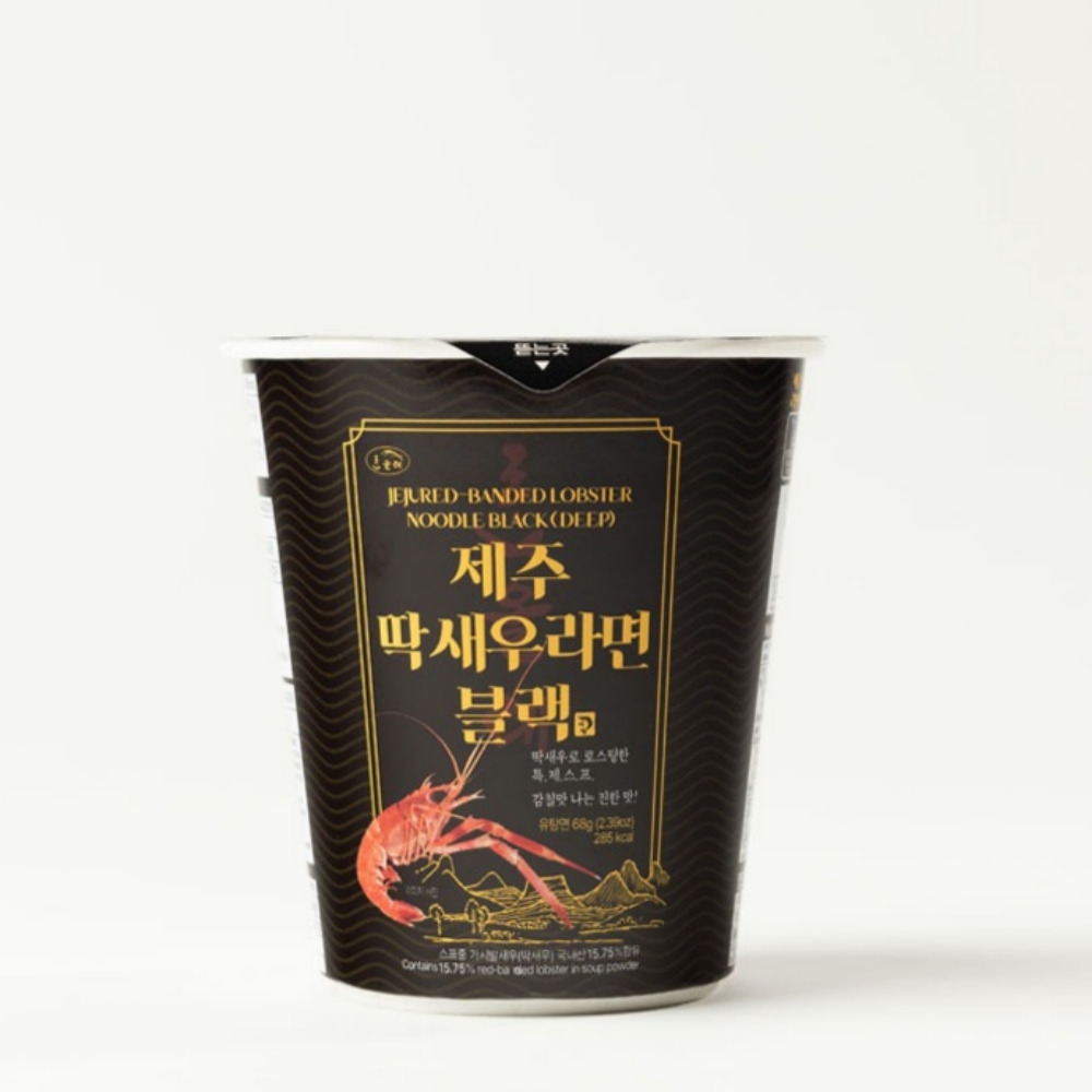 우리밀 제주 딱새우 라면 컵라면 (68gx6개입/12개입)
