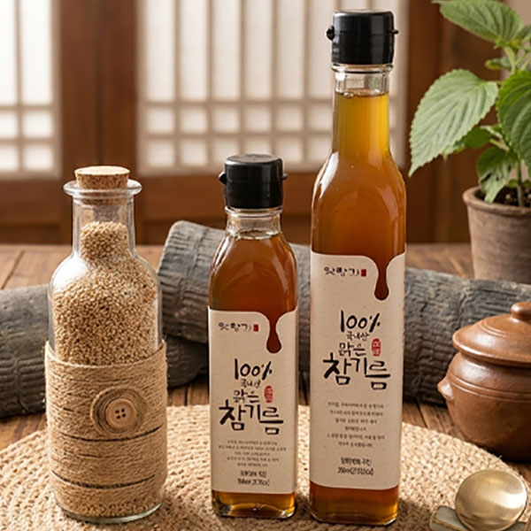 옛향기마을방앗간 100% 국산 참깨 참기름 260ml
