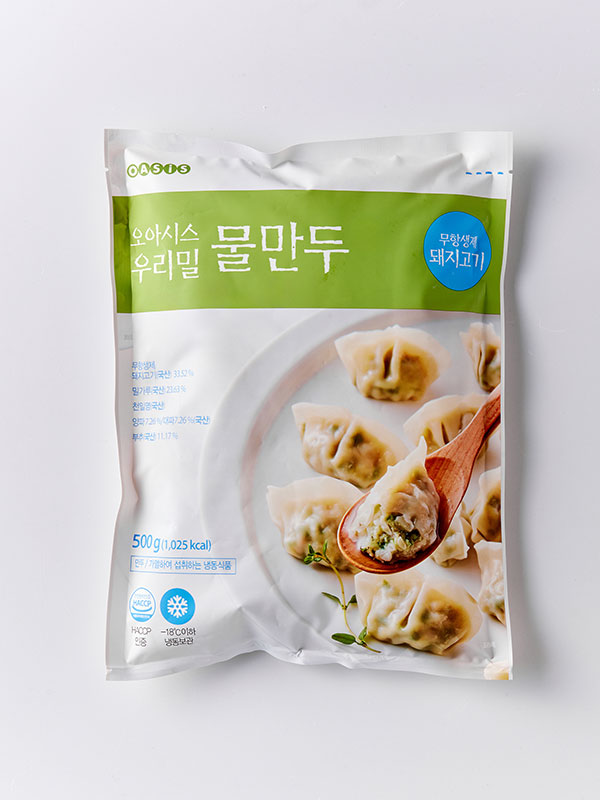 [애플랜] 우리밀 무항생제 물만두 (500g)